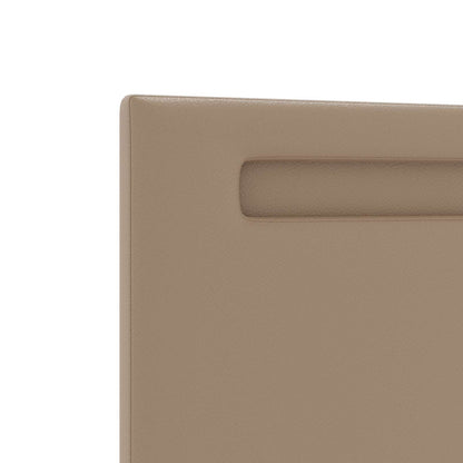 LED Hoofdbord Cappuccino 144 cm Nep Leer