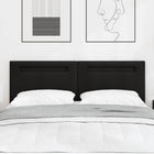 Hoofdbord LED zwart 160 cm nep leer