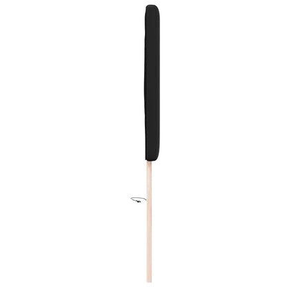 LED Hoofdbord Zwart 160 cm Nep Leer