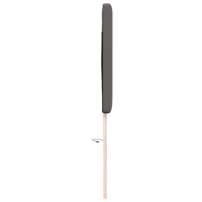 LED Hoofdbord Grijs 160 cm Nep Leer