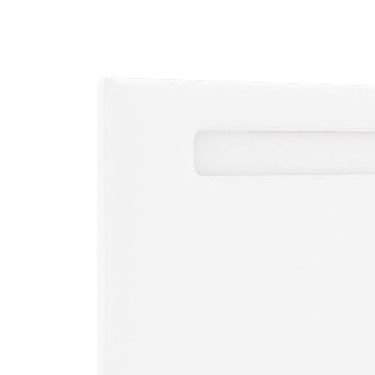 LED Hoofdbord Wit 180 cm Nep Leer