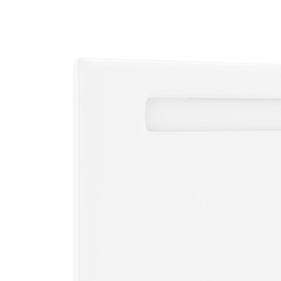 LED Hoofdbord Wit 180 cm Nep Leer