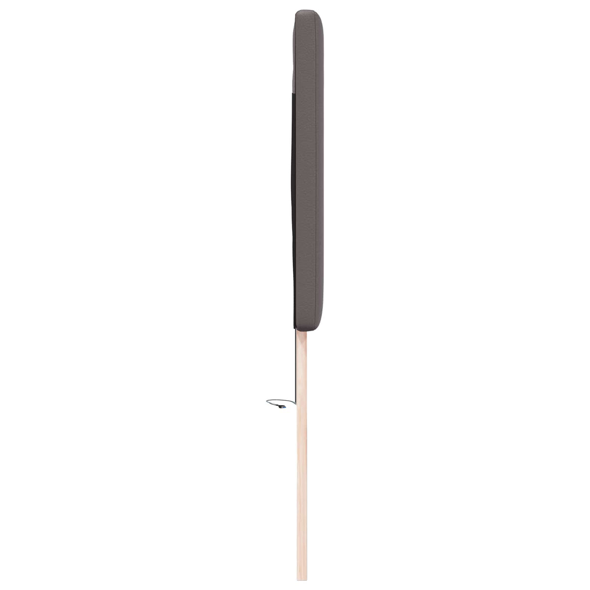 LED Hoofdbord Grijs 180 cm Nep Leer