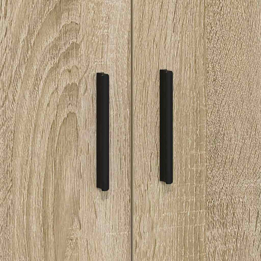 Opbergkast 2 pcs Sonoma Eiken 127 x 41 x 40 cm Bewerkt hout