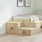 Storage Cabinet 2 pcs Sonoma Oak 127 x 41 x 40 cm Engineered Wood
