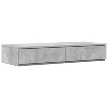 Bedlades met lade Beton Grijs 90 x 36,5 x 16,5 cm Bewerkt hout