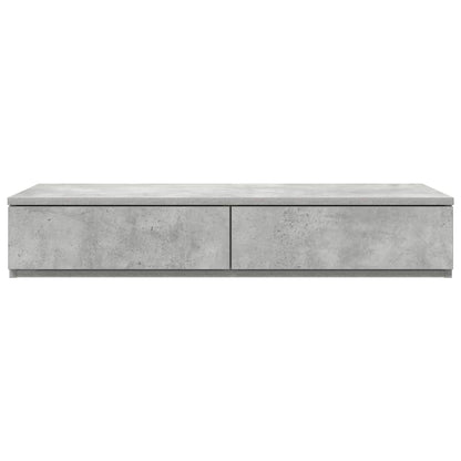 Bedlades met lade Beton Grijs 90 x 36,5 x 16,5 cm Bewerkt hout