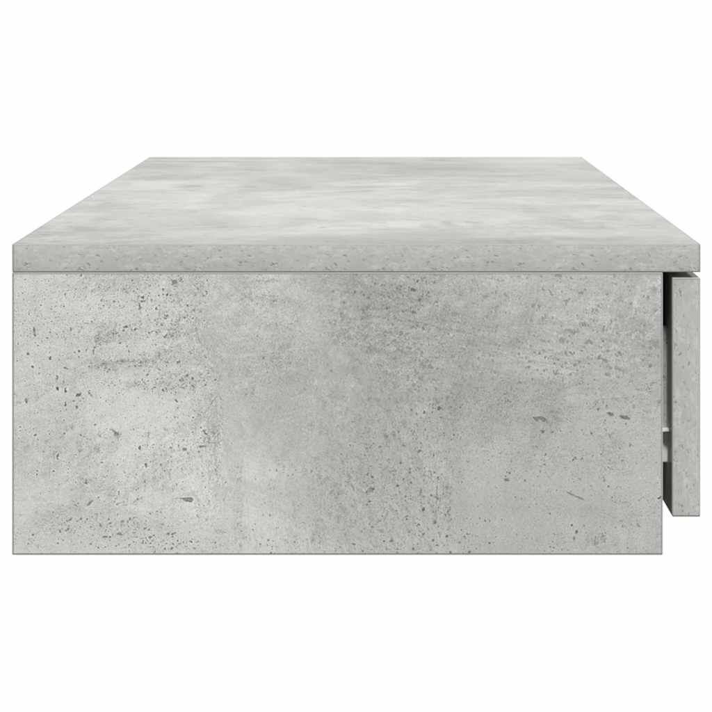 Bedlades met lade Beton Grijs 90 x 36,5 x 16,5 cm Bewerkt hout