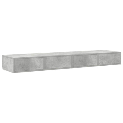 Bedlades met lade Beton Grijs 150 x 36,5 x 16,5 cm Bewerkt hout