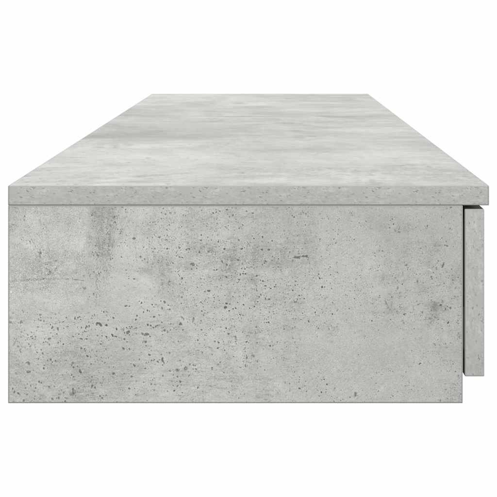 Bedlades met lade Beton Grijs 150 x 36,5 x 16,5 cm Bewerkt hout