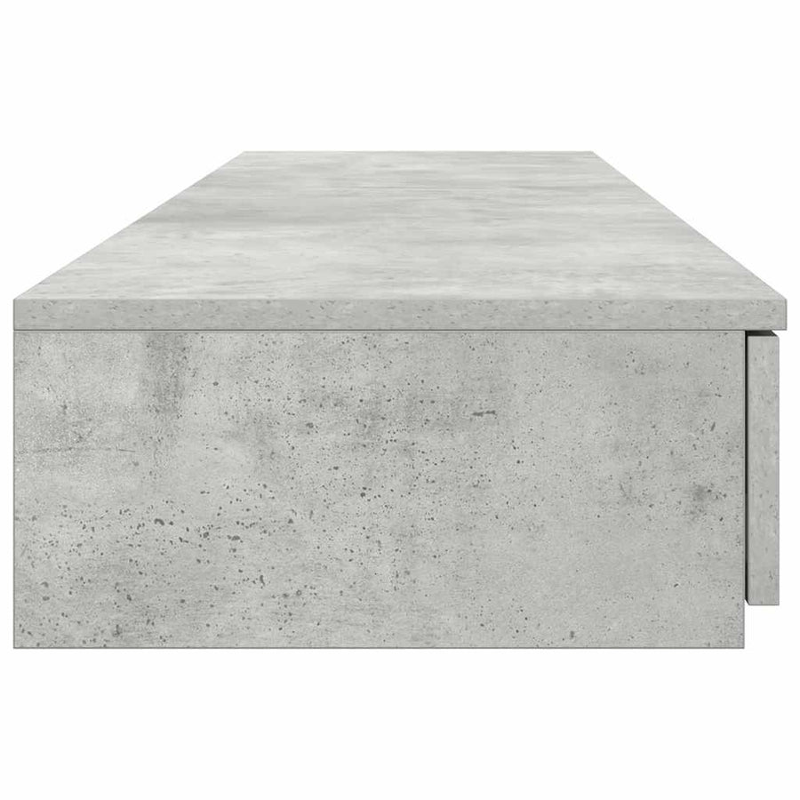 Bedlades met lade Beton Grijs 150 x 36,5 x 16,5 cm Bewerkt hout