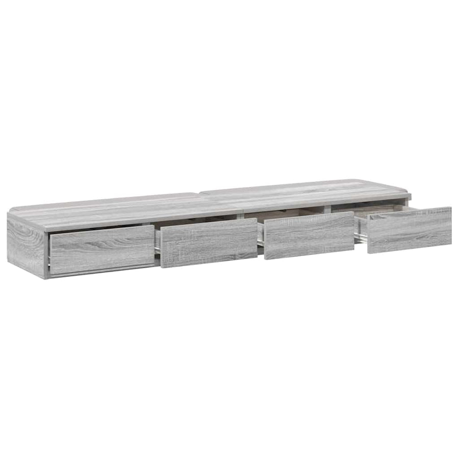 Bedlades Grijs Sonoma 150 x 36,5 x 16,5 cm Bewerkt hout