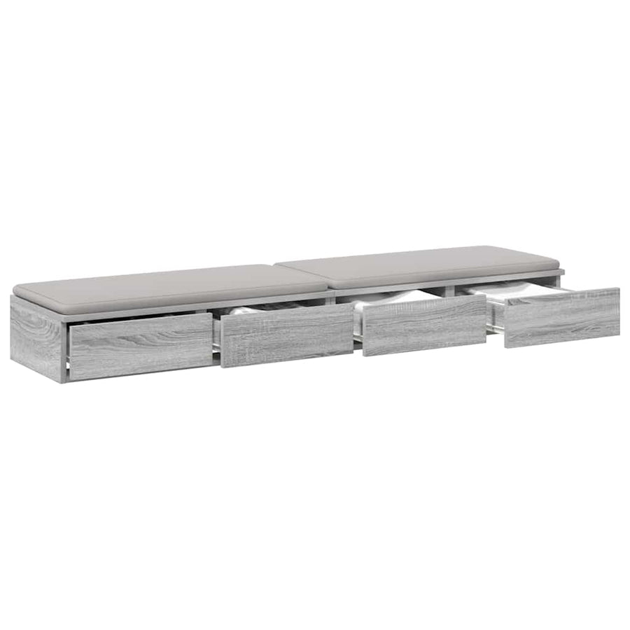 Bedlades Grijs Sonoma 150 x 36,5 x 16,5 cm Bewerkt hout
