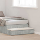 Bedlades beton grijs 75x36,5x16,5 cm bewerkt hout