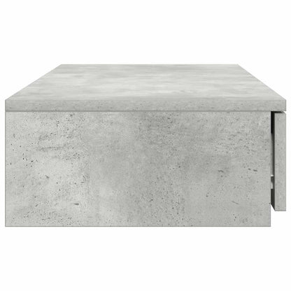 Bedlades met lade Beton Grijs 75 x 36,5 x 16,5 cm Bewerkt hout