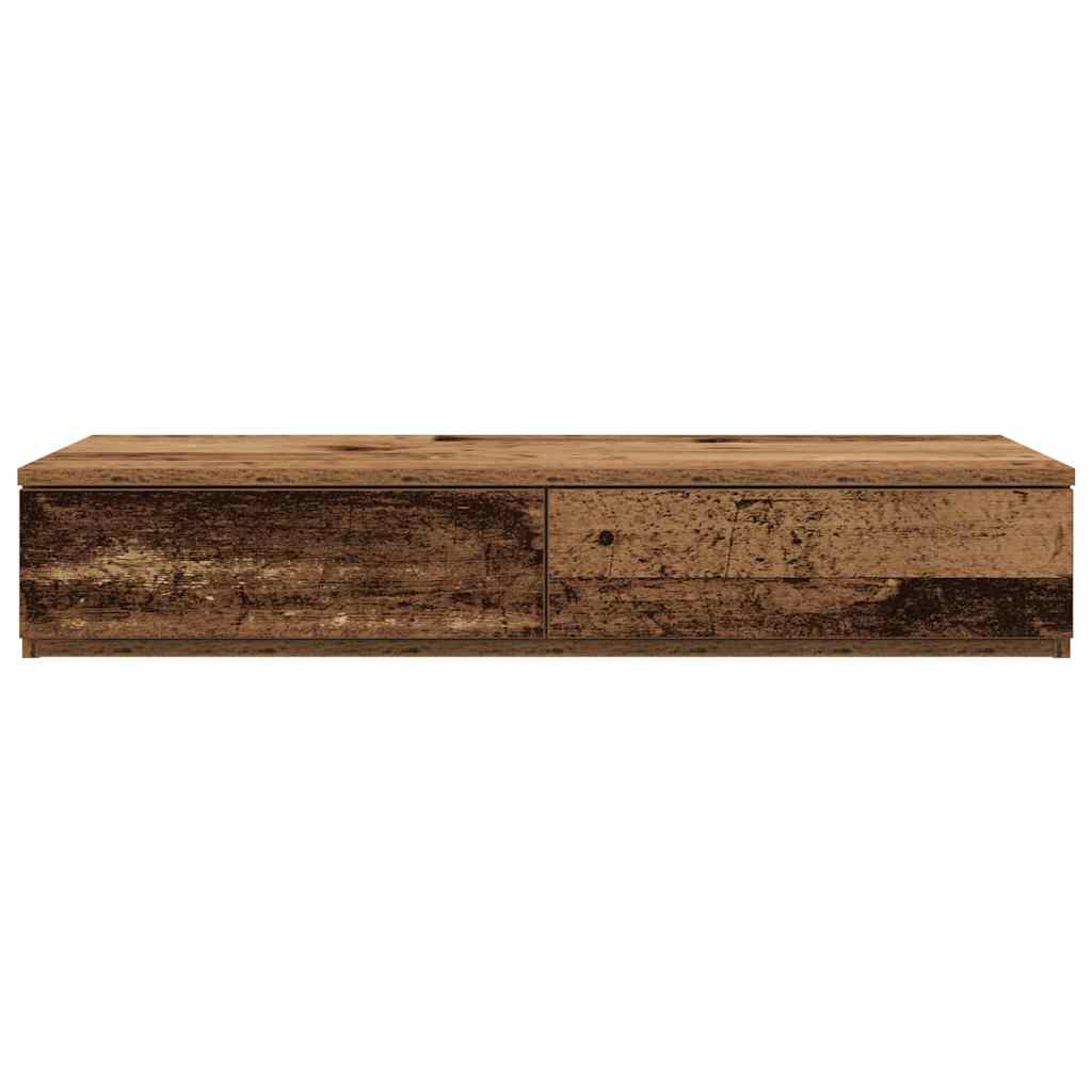 Bedlades met lade Oudhout 75 x 36,5 x 16,5 cm Bewerkt hout