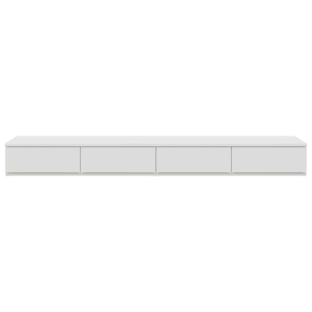 Bedlades met lade Wit 160 x 36,5 x 16,5 cm Bewerkt hout