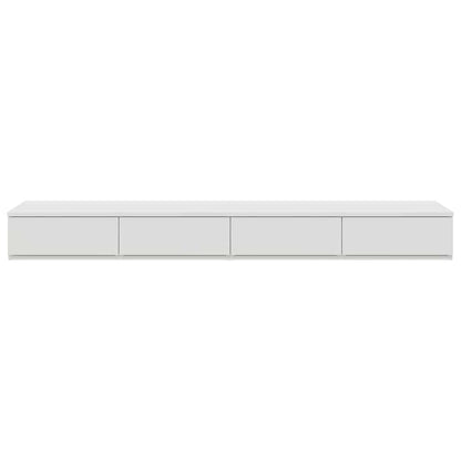 Bedlades met lade Wit 160 x 36,5 x 16,5 cm Bewerkt hout