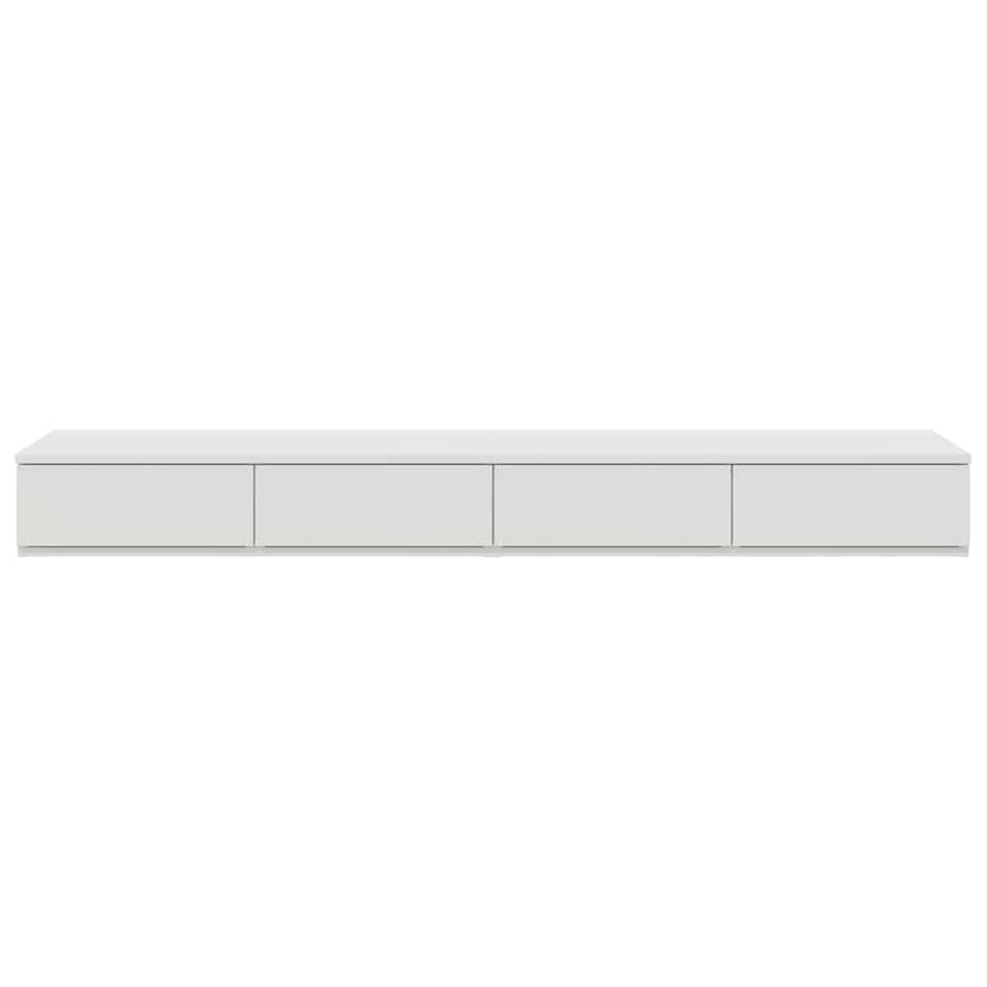 Bedlades met lade Wit 160 x 36,5 x 16,5 cm Bewerkt hout