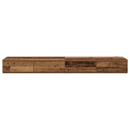 Bedlades Met Lade Oudhout Bewerkt Hout 160 x 36,5 x 16,5 cm