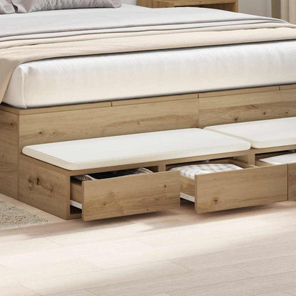 Bedlades Artisan Eiken Bewerkt Hout 160 x 36,5 x 16,5 cm