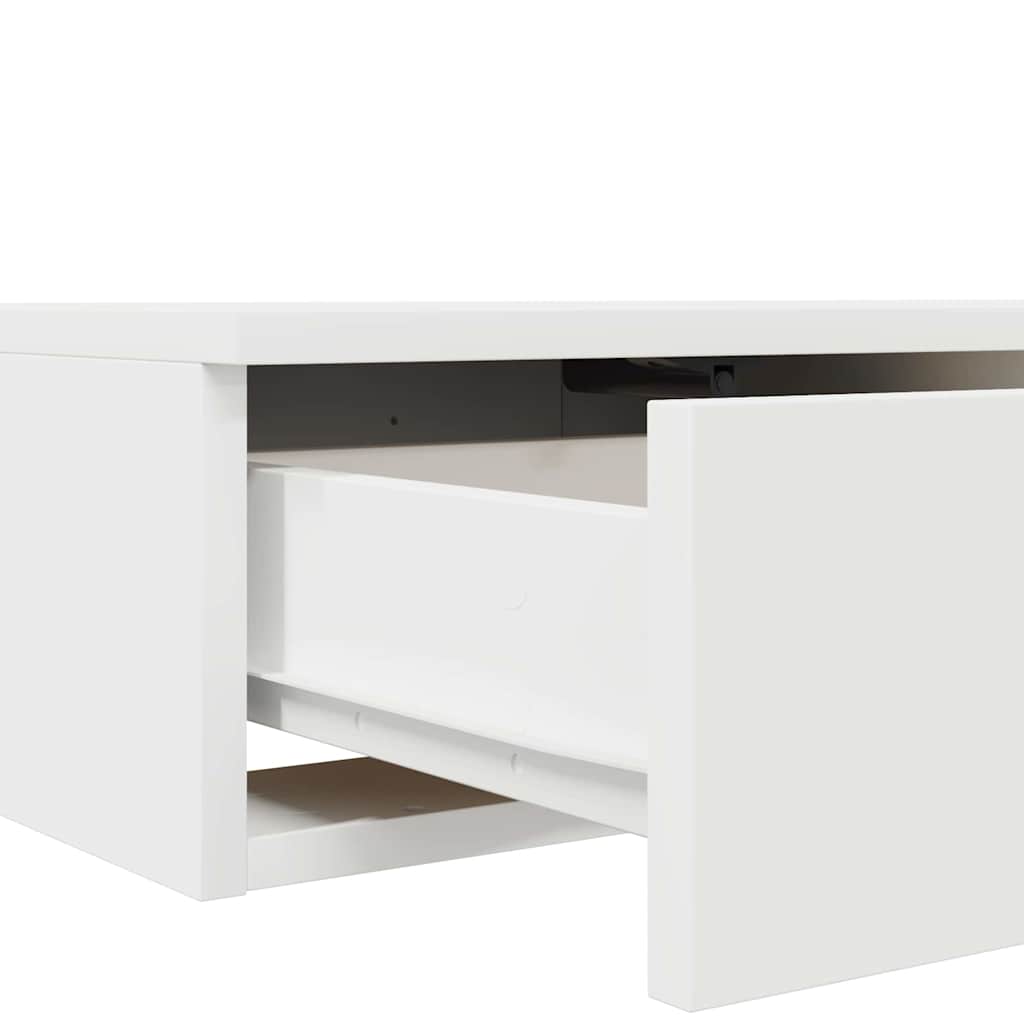 Bedlades met lade Wit 180 x 36,5 x 16,5 cm Bewerkt hout
