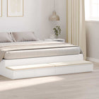 Bedlades met lade 180x36,5x16,5 cm wit bewerkt hout