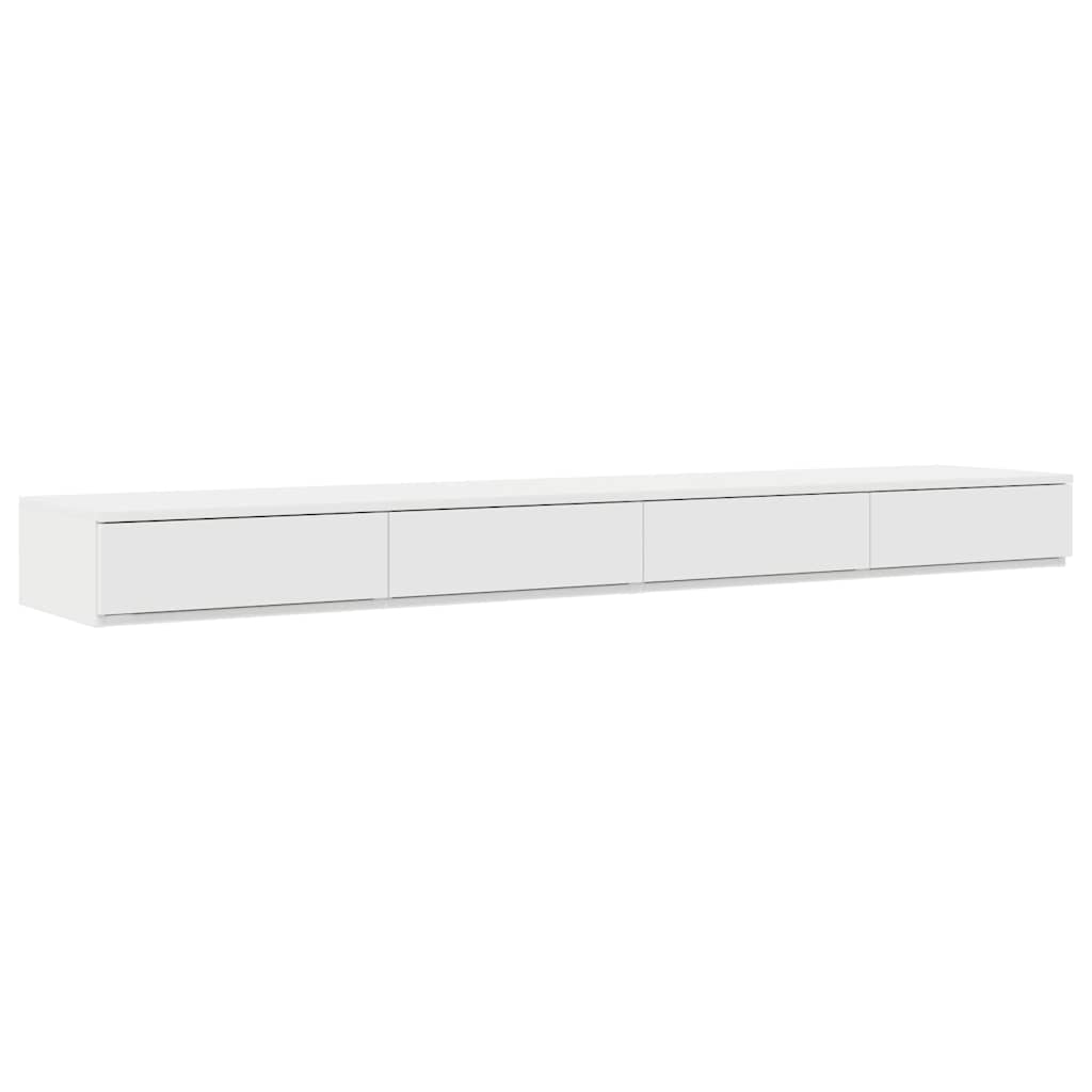 Bedlades met lade Wit 180 x 36,5 x 16,5 cm Bewerkt hout