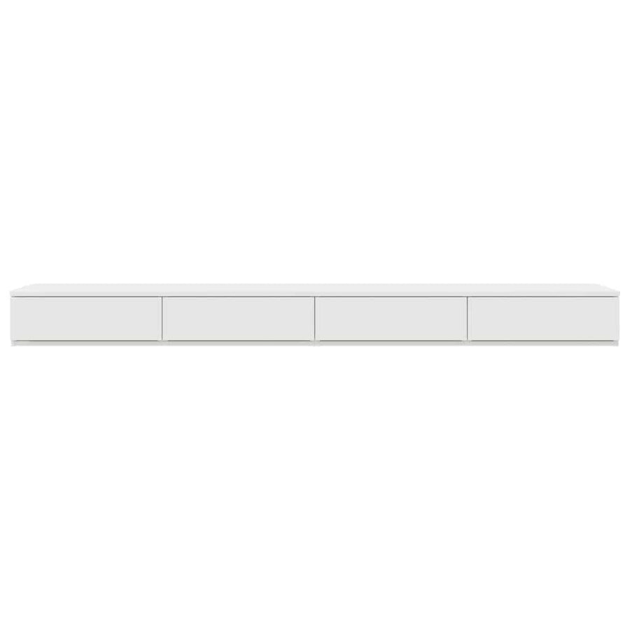 Bedlades met lade Wit 180 x 36,5 x 16,5 cm Bewerkt hout
