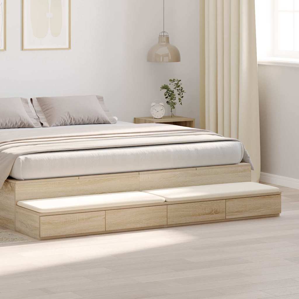 Bedlades Sonoma Eiken 180 x 36,5 x 16,5 cm Bewerkt hout