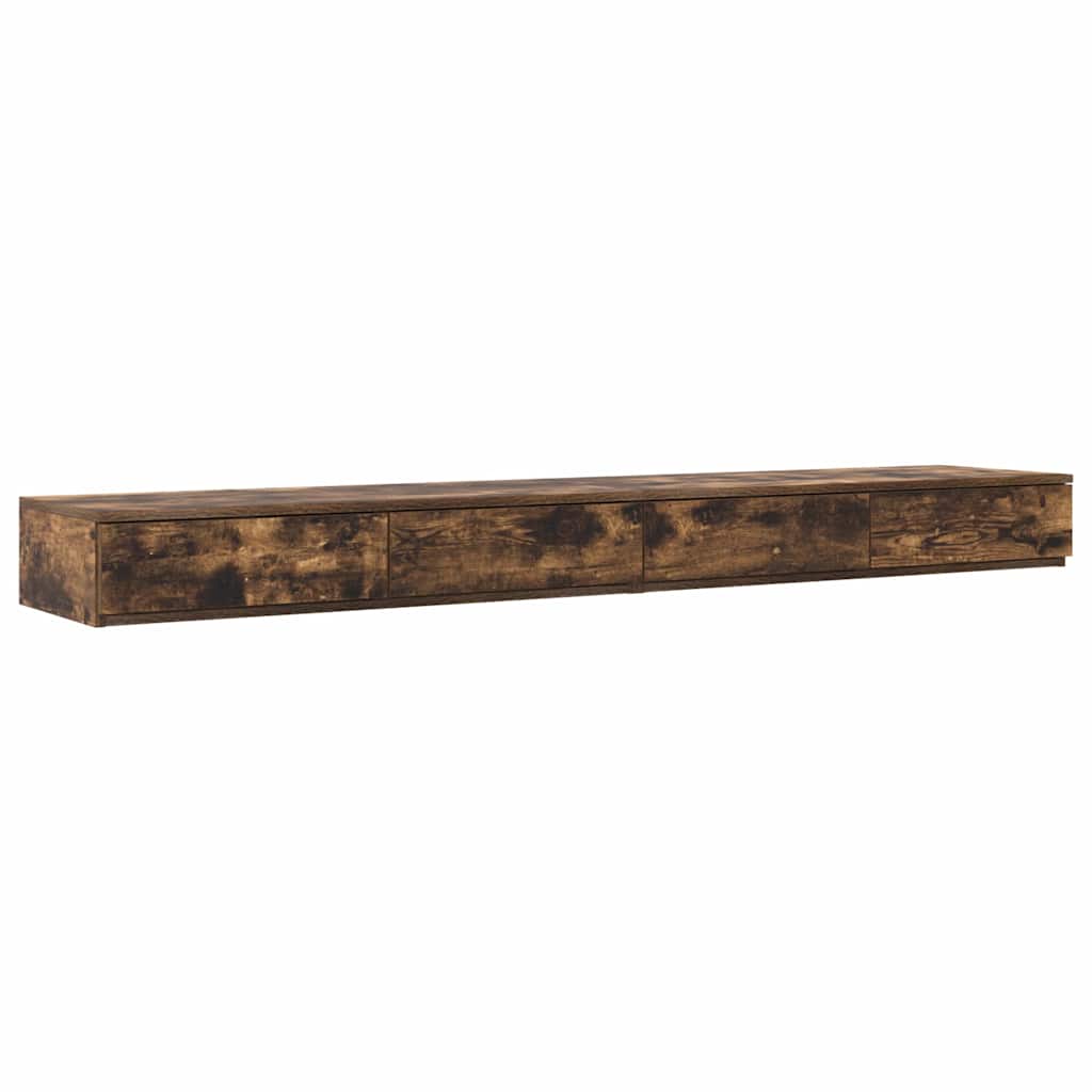 Bedlades Gerookt eiken 180 x 36,5 x 16,5 cm Bewerkt hout