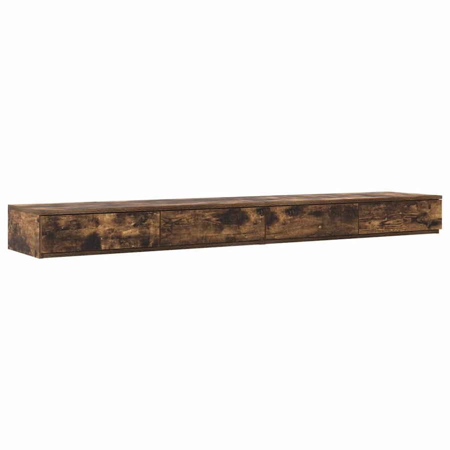 Bedlades Gerookt eiken 180 x 36,5 x 16,5 cm Bewerkt hout