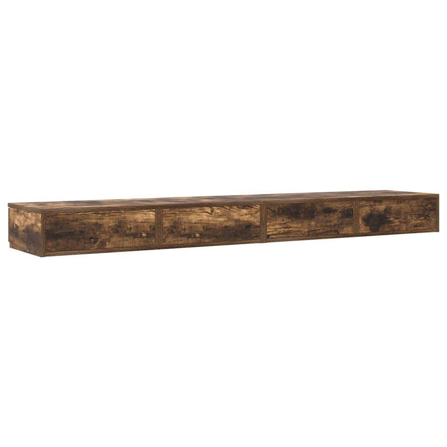 Bedlades Gerookt eiken 180 x 36,5 x 16,5 cm Bewerkt hout