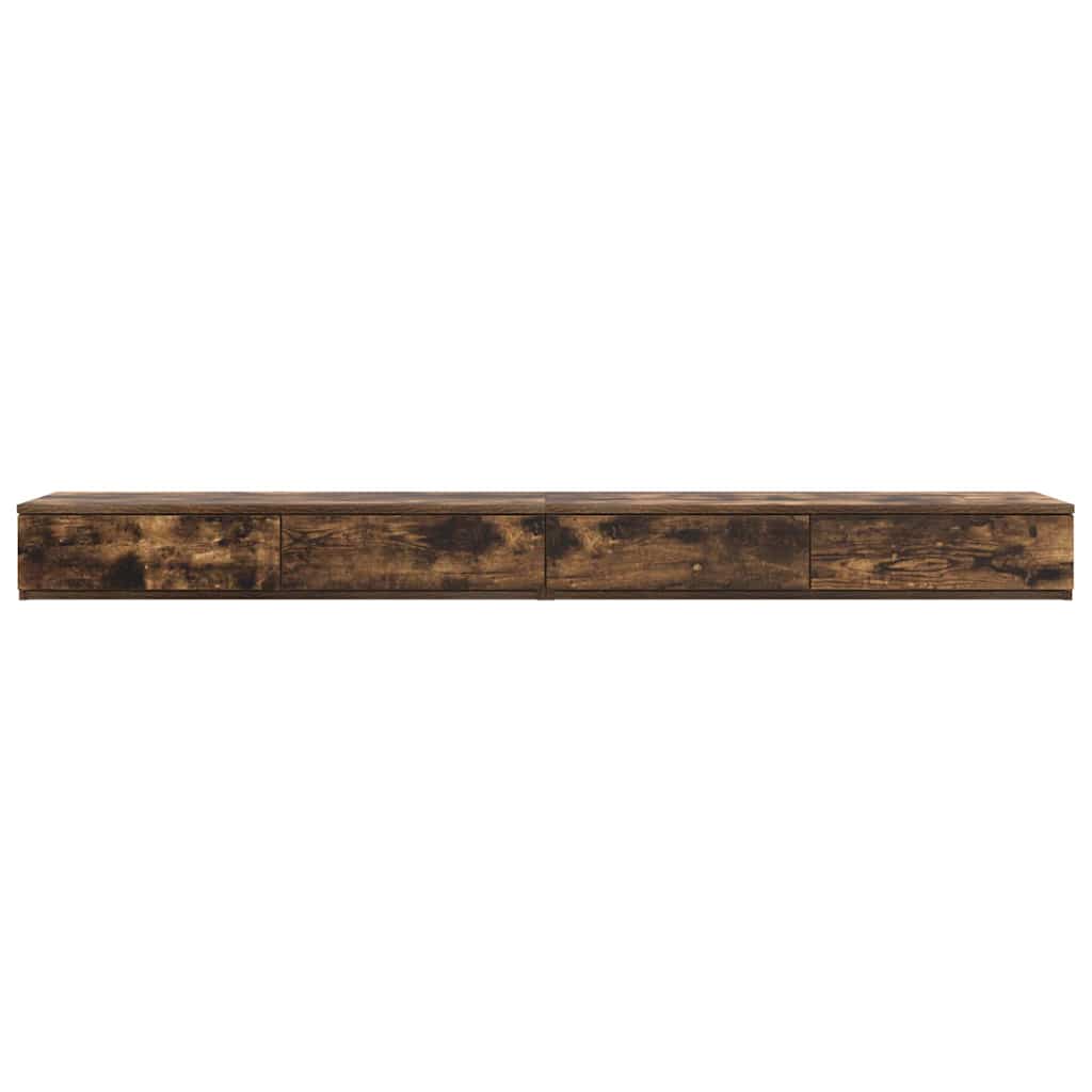 Bedlades Gerookt eiken 180 x 36,5 x 16,5 cm Bewerkt hout