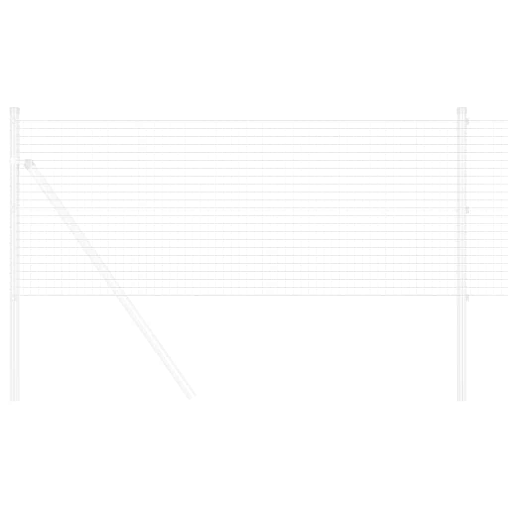 Gelast Draad Omheining Rood Geometrisch Zilver 0.4 x 10 m