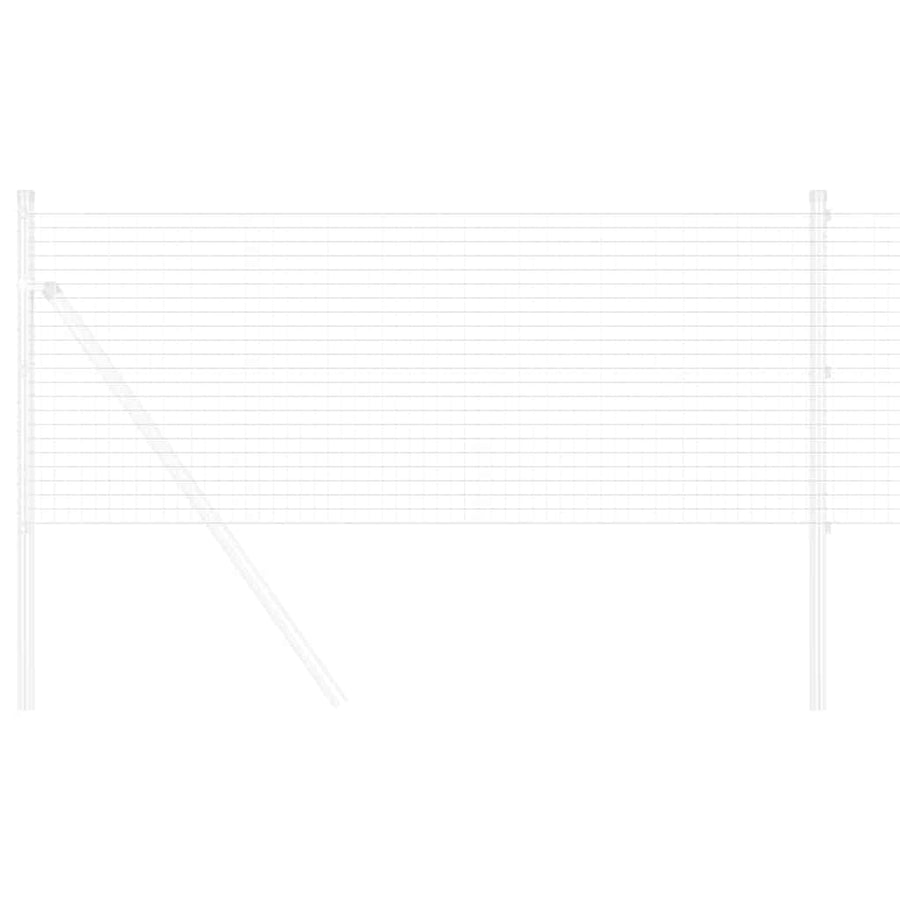 Gelast Draad Omheining Rood Geometrisch Zilver 0.4 x 10 m