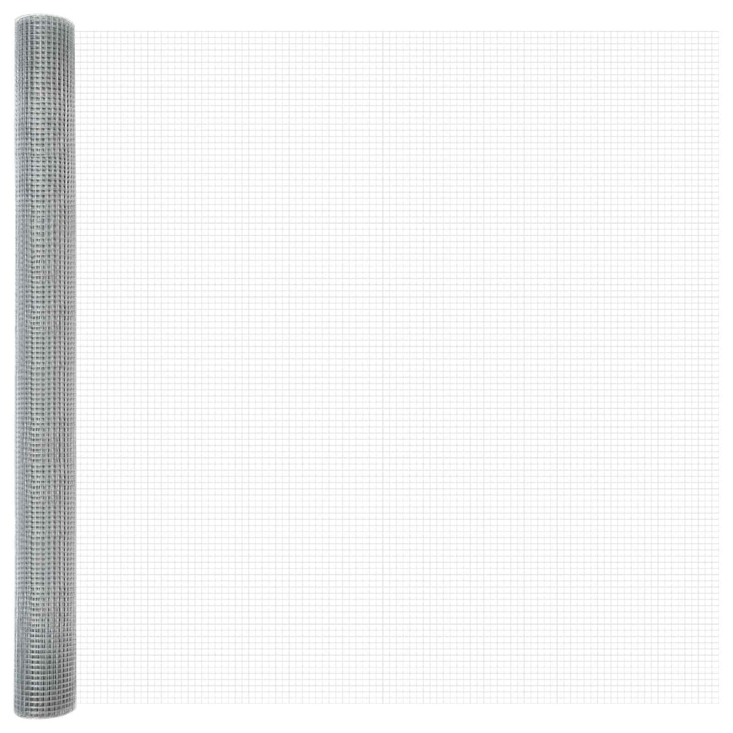 Gelaste draadhek Zilver 1.6 x 10 m