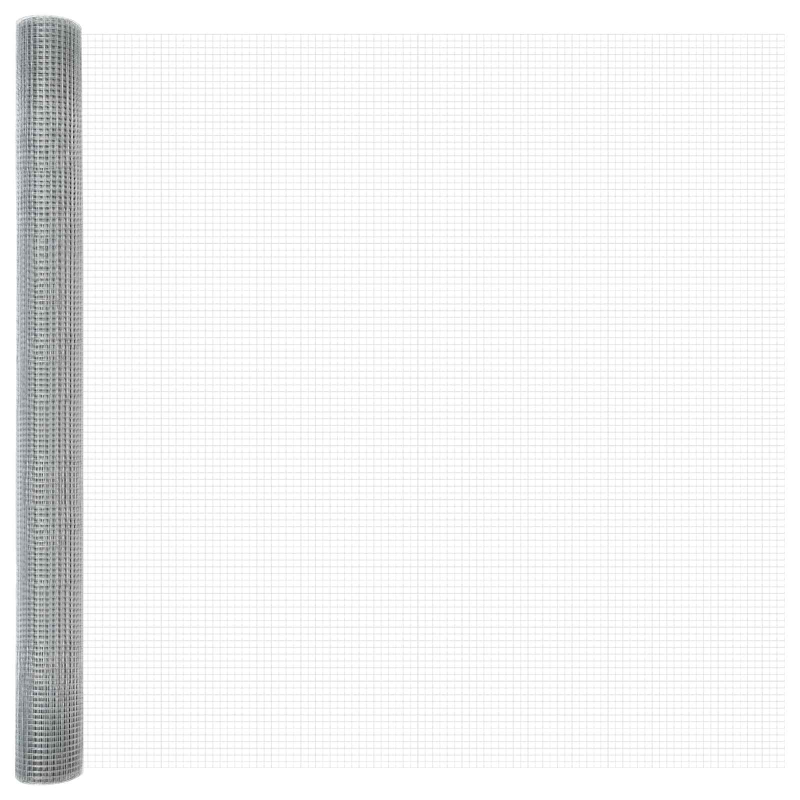 Gelaste draadhek Zilver 1.5 x 25 m