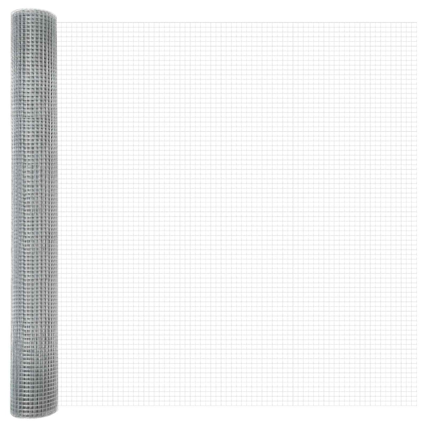 Gelaste draadhek Zilver 1.2 x 50 m