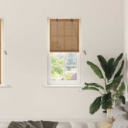 Roller blind with curtains Brown 60 x 160 cm Bamboo