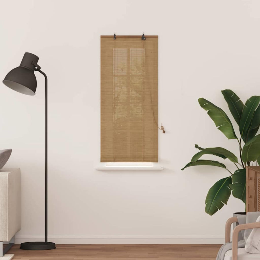 Raambuiten & Gordijnen Licht Bruin 60 x 160 cm Bamboe