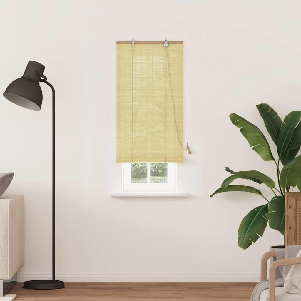 Raambuiten & Gordijnen met gordijnen Naturel 60 x 220 cm Bamboe