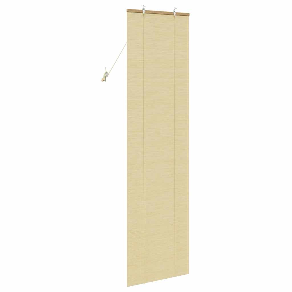 Raambuiten & Gordijnen met gordijnen Naturel 60 x 220 cm Bamboe