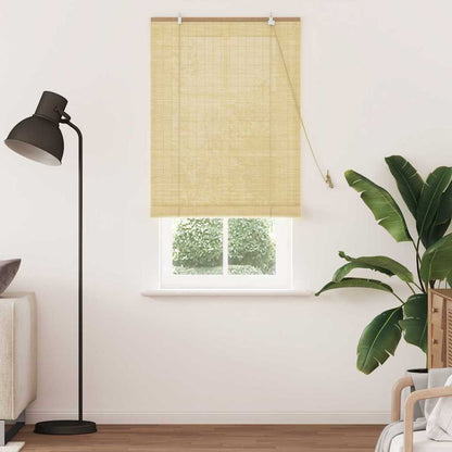 Raambuiten & Gordijnen met gordijnen Naturel 90 x 220 cm Bamboe