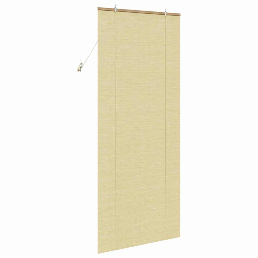 Raambuiten & Gordijnen met gordijnen Naturel 90 x 220 cm Bamboe
