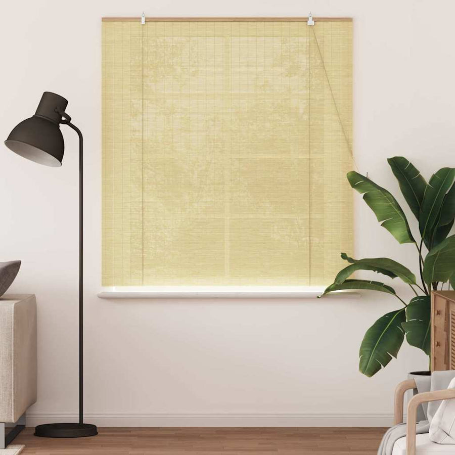 Raambuiten & Gordijnen Naturel 140 x 160 cm Bamboe