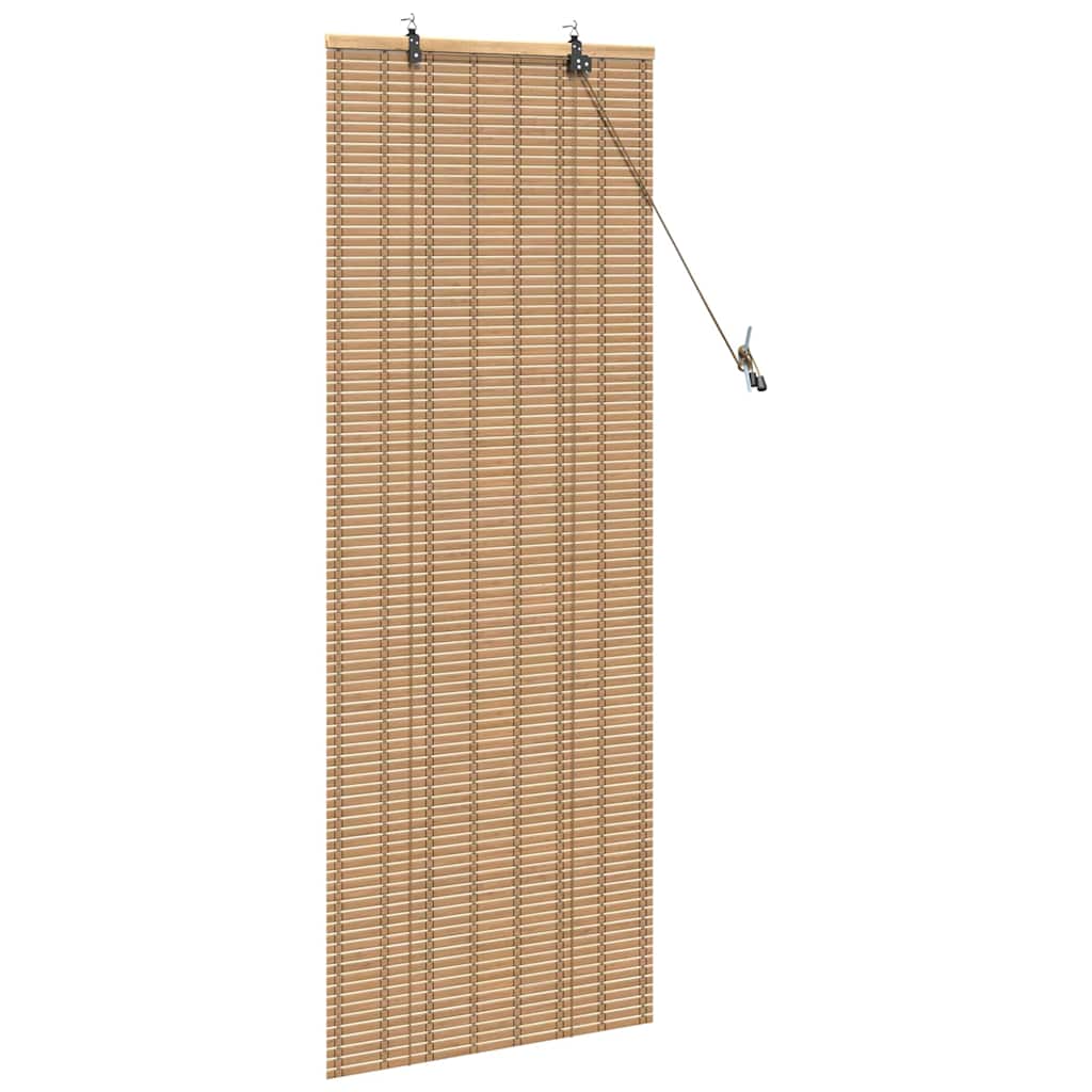 Raamrolgordijnen & Schaduwdoeken Licht Bruin 60 x 160 cm Bamboe