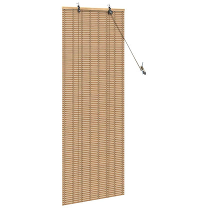Raamrolgordijnen & Schaduwdoeken Licht Bruin 60 x 160 cm Bamboe