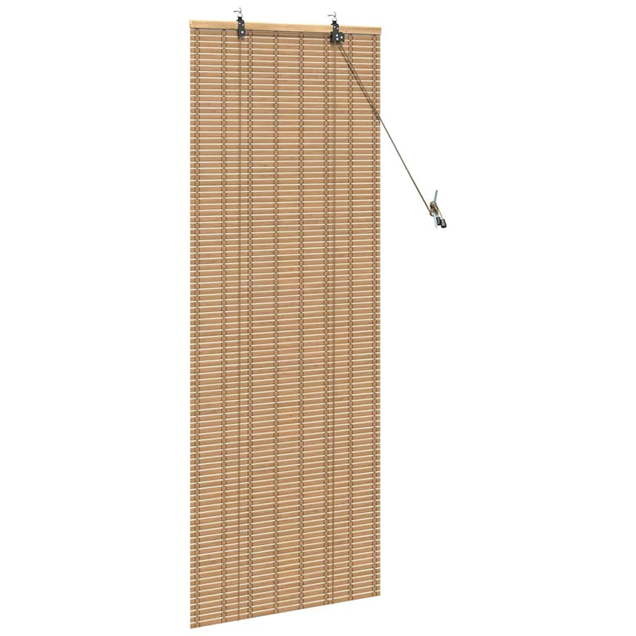 Raamrolgordijnen & Schaduwdoeken Licht Bruin 60 x 160 cm Bamboe