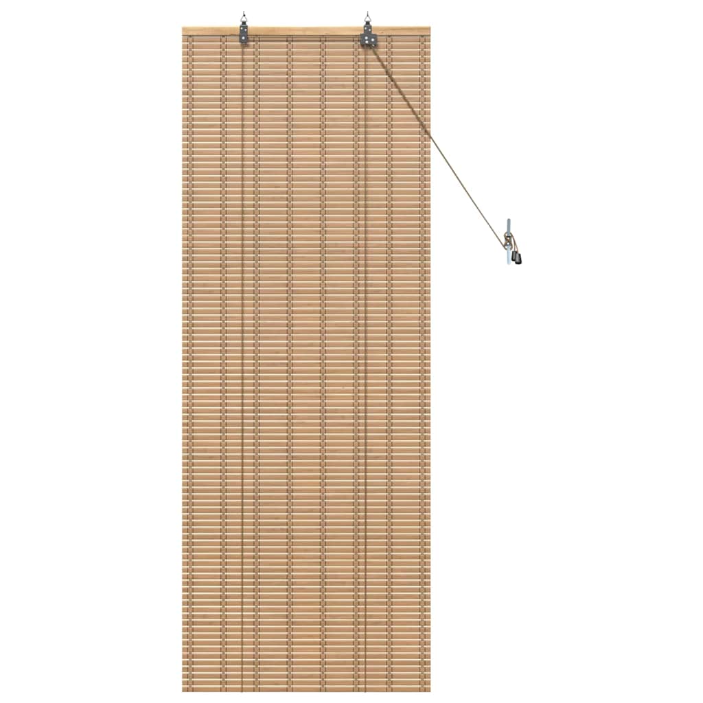 Raamrolgordijnen & Schaduwdoeken Licht Bruin 60 x 160 cm Bamboe